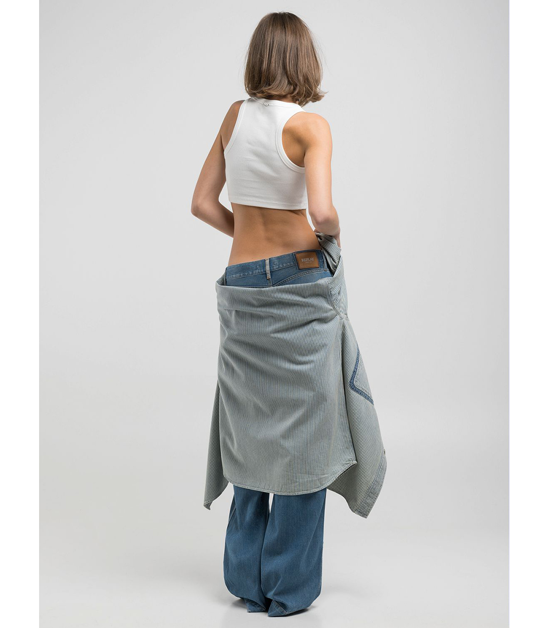 コットンスキニーフィットベストトップ 詳細画像 ナチュラルホワイト 4